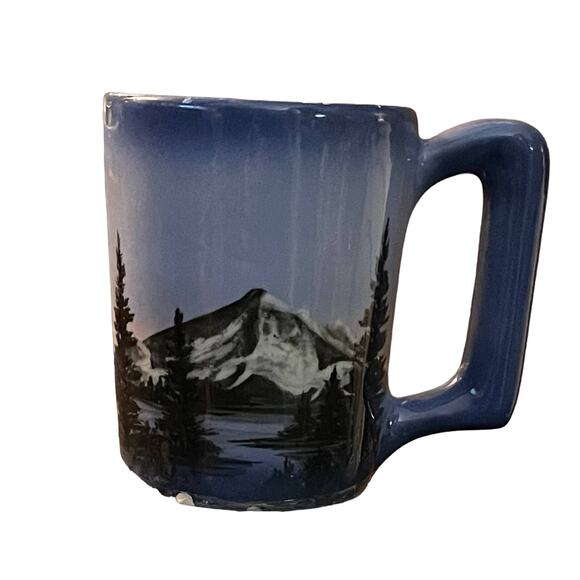 HANDCRAFTED AND PAINTED POTTERY FROM PNW MT RANIER OREGON ARTIST HOOTEN - Picture 1 of 3
